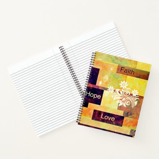 Geloof hoop liefde notitieboek (Binnen)