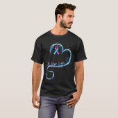 Geloof Hoop Liefde Paarse Lint Reumatoïde Artritis T-shirt (Voorkant volledig)