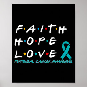 Geloof Hoop Liefde Peritoneale Kanker Overlevende Poster