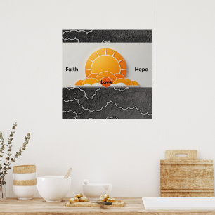 Geloof, hoop, liefde! poster