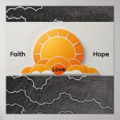 Geloof, hoop, liefde! poster (Voorkant)