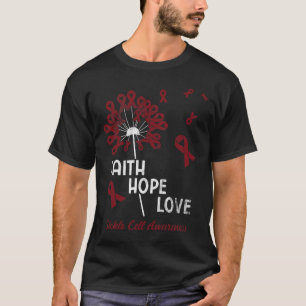 Geloof Hoop Liefde Sikkelcel Bewustzijn 1 T-shirt