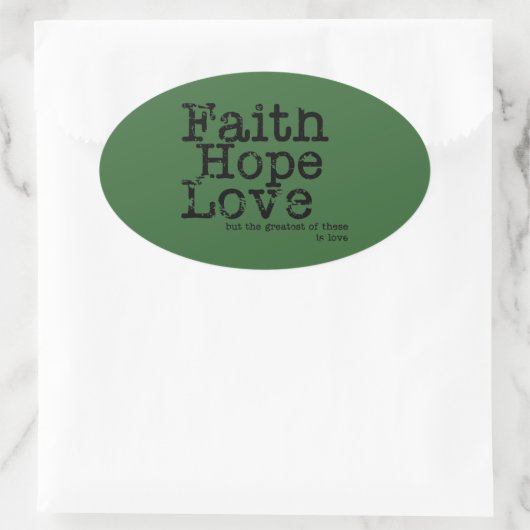  Geloof Hoop Liefde Stickers (Tas)