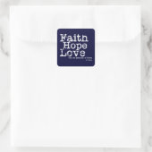 Geloof Hoop Liefde Stickers (Tas)