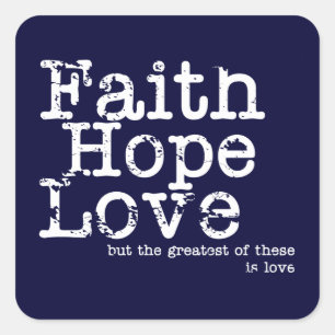 Geloof Hoop Liefde Stickers