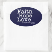  Geloof Hoop Liefde Stickers (Tas)