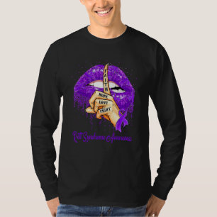 Geloof Hoop Liefde Strijd Paarse Lint Rett Syndroo T-shirt