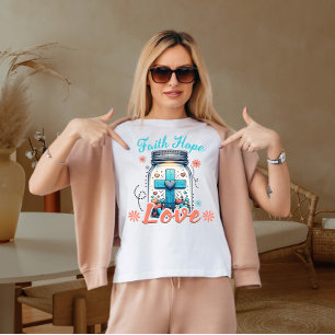 Geloof hoop liefde t-shirt