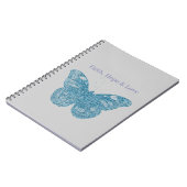 Geloof, hoop, liefde vlinder notitieboek (Linkerzijde)