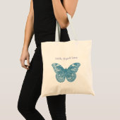 Geloof, hoop, liefde vlinder tote bag (Voorkant (product))