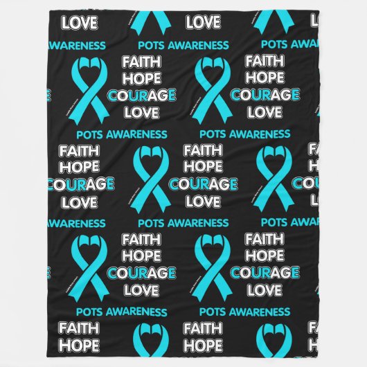 GELOOF HOOP MOED LIEFDE...POTTEN FLEECE DEKEN (Voorkant)