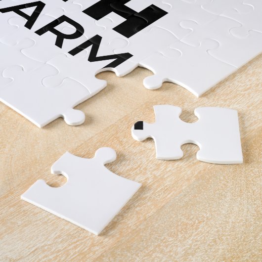 Geloof houdt ons warm - verheffend winterkunstwerk legpuzzel (Zijkant)