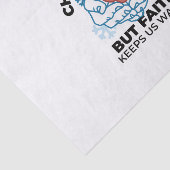 Geloof houdt ons warm - verheffend winterkunstwerk tissuepapier (Detail)