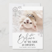 Geloof | Huisdier foto Feestdagenkaart (Voorkant)