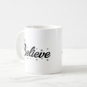 Geloof - Ik geloof in Kerstman Kerstmis Koffiemok (Voorkant links)