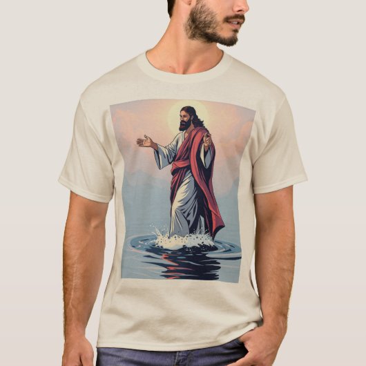 Geloof in actie: Jezus op het T-shirt (Voorkant)