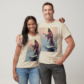 Geloof in actie: Jezus op het T-shirt (Unisex)