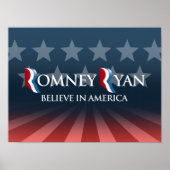 GELOOF IN AMERIKA MET ROMNEY RYAN -.png Poster (Voorkant)