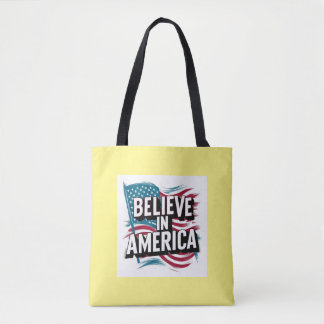 "Geloof in Amerika Patriottische Canvas tas" Tote Bag