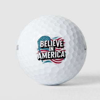 "Geloof in Amerika Patriottische Golf Ball" Golfballen