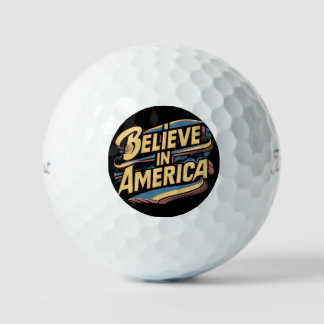 Geloof in Amerika Patriottische Golf Ballen" Golfballen