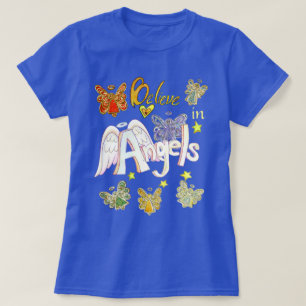 Geloof in Angels Inspirerend Art Custom Shirten T-shirt