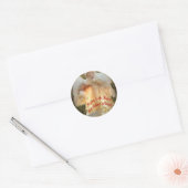Geloof in Angels Ronde Sticker (Envelop)