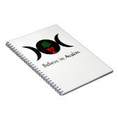 Geloof in Avalon Spiral notebook Notitieboek (Rechterzijde)