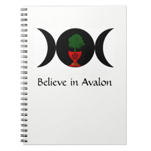 Geloof in Avalon Spiral notebook Notitieboek