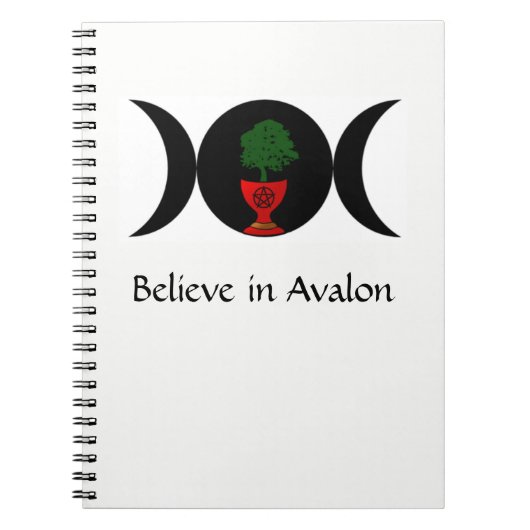 Geloof in Avalon Spiral notebook Notitieboek (Voorkant)