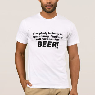 Geloof in bierliefhebber Funny Tshirt - Hop geloof