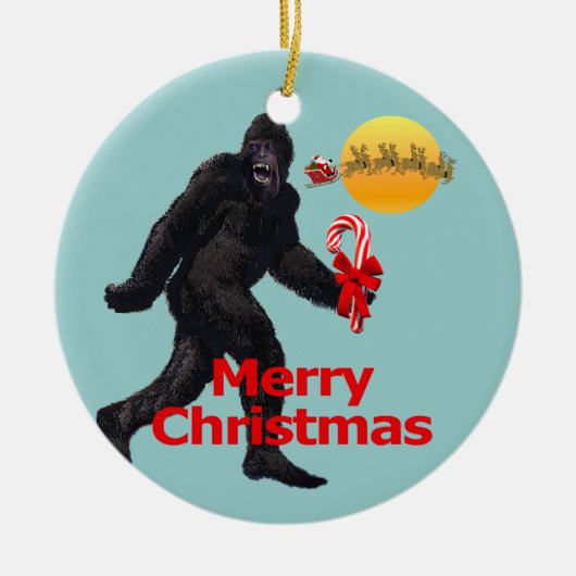 Geloof in Bigfoot Keramisch Ornament (Voorkant)