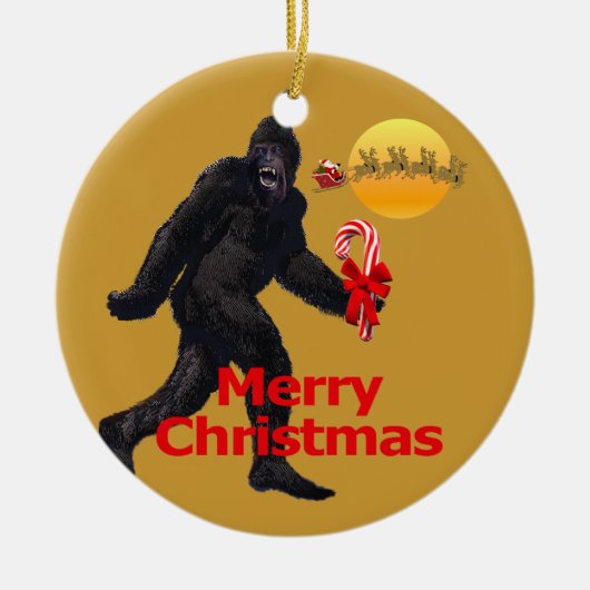Geloof in Bigfoot Keramisch Ornament (Voorkant)