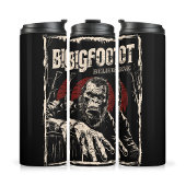 Geloof in Bigfoot Red Moon Retro Cryptid Thermosbeker