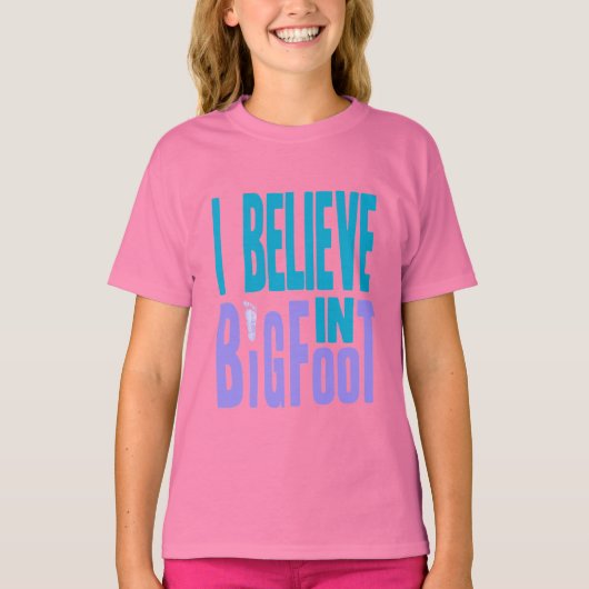 Geloof in BIGfoot! T-shirt (Voorkant)