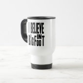 Geloof in BIGFOOT - zwart Reisbeker (Voorkant links)