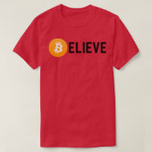Geloof in bitmunt Funny Bitcoin Investor of Crypt T-shirt (Design voorkant)