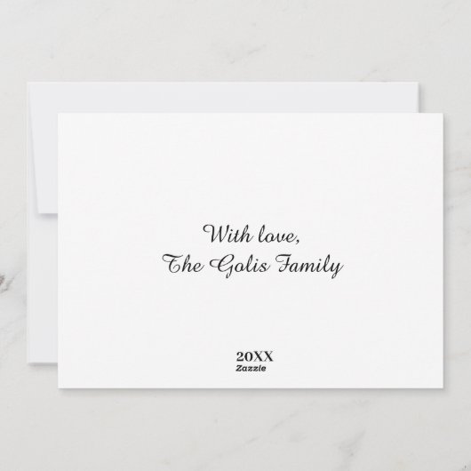 Geloof in Christmas Magic Flat Holiday Kaart (Achterkant)