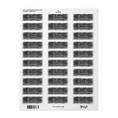 Geloof in Christmas Snow  krijtbord Etiket (Full Sheet)