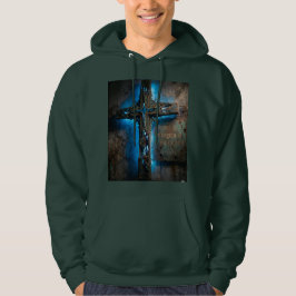Geloof in Christus Alleen – Metallic Kruis Hoodie