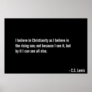 Geloof in Christus Poster