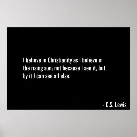 Geloof in Christus Poster (Voorkant)