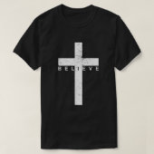 Geloof in Cross-Christelijk Gezegde T-shirt (Design voorkant)