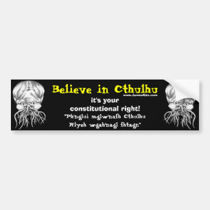 Geloof in Cthulhu Bumpersticker