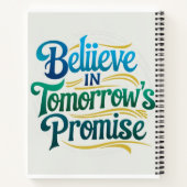 Geloof in de belofte van morgen notitieboek (Achterkant)