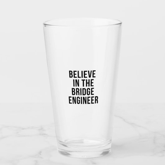 Geloof in de Bridge Engineer Glas (Voorkant)