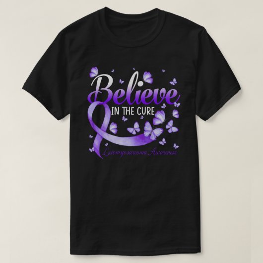 Geloof in de crème-, Leiomyosarcoma- bewustmakings T-shirt (Design voorkant)