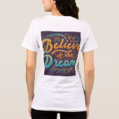 Geloof in de droom Tri-Blend shirt (Achterkant)