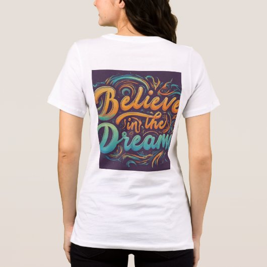 Geloof in de droom Tri-Blend shirt (Achterkant)