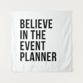 Geloof in de evenementenplanner wandkleed (Voorkant)